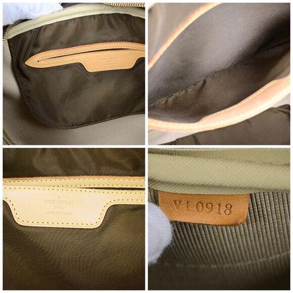 LOUIS VUITTON LV Logo Evasion Hand Bag Monogram Leather Brown M41443 75RK672 - Picture 15 of 15